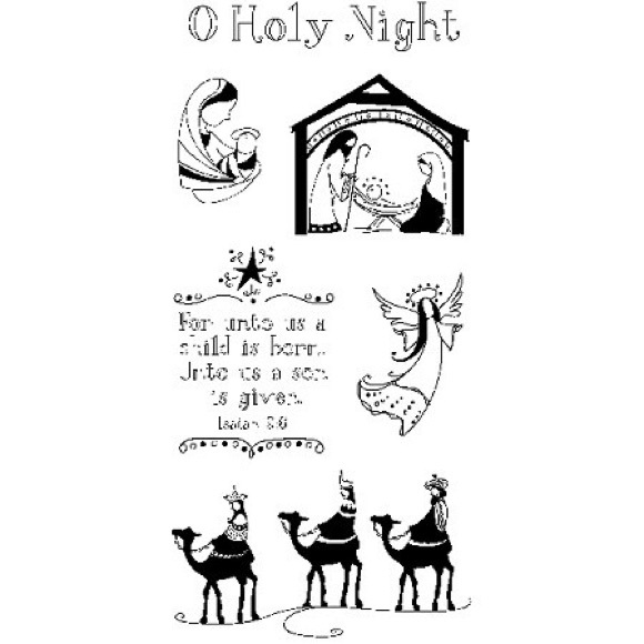 Inkadinkadoo Nativity Christmas Stamp Set - Picture 3 of 6